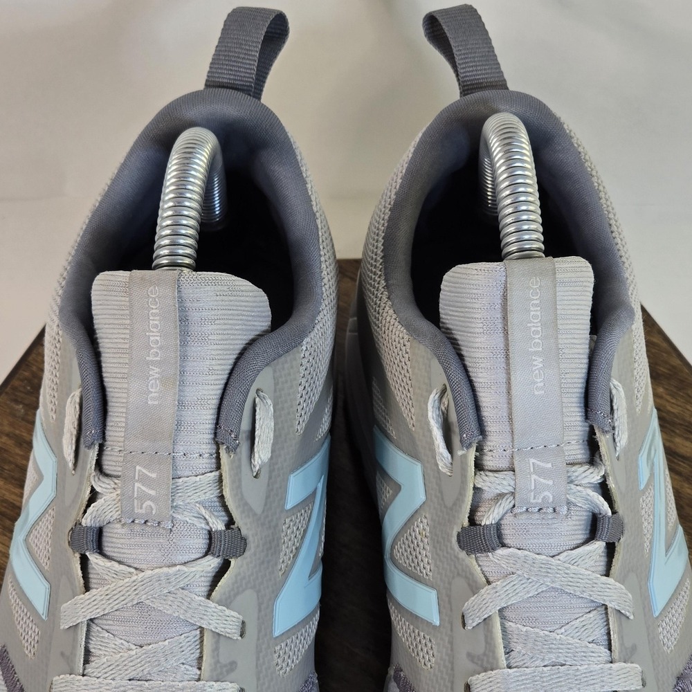 New Balance Running Shoes Womens Size 8 Gray Mint Blue WX577LG5 Cush+ Sneaker - Picture 4 of 10